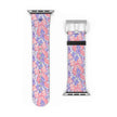 Bow Floral - Ribbon Pattern Apple Watch Band — Pastel Pink & Lavender Watch Strap