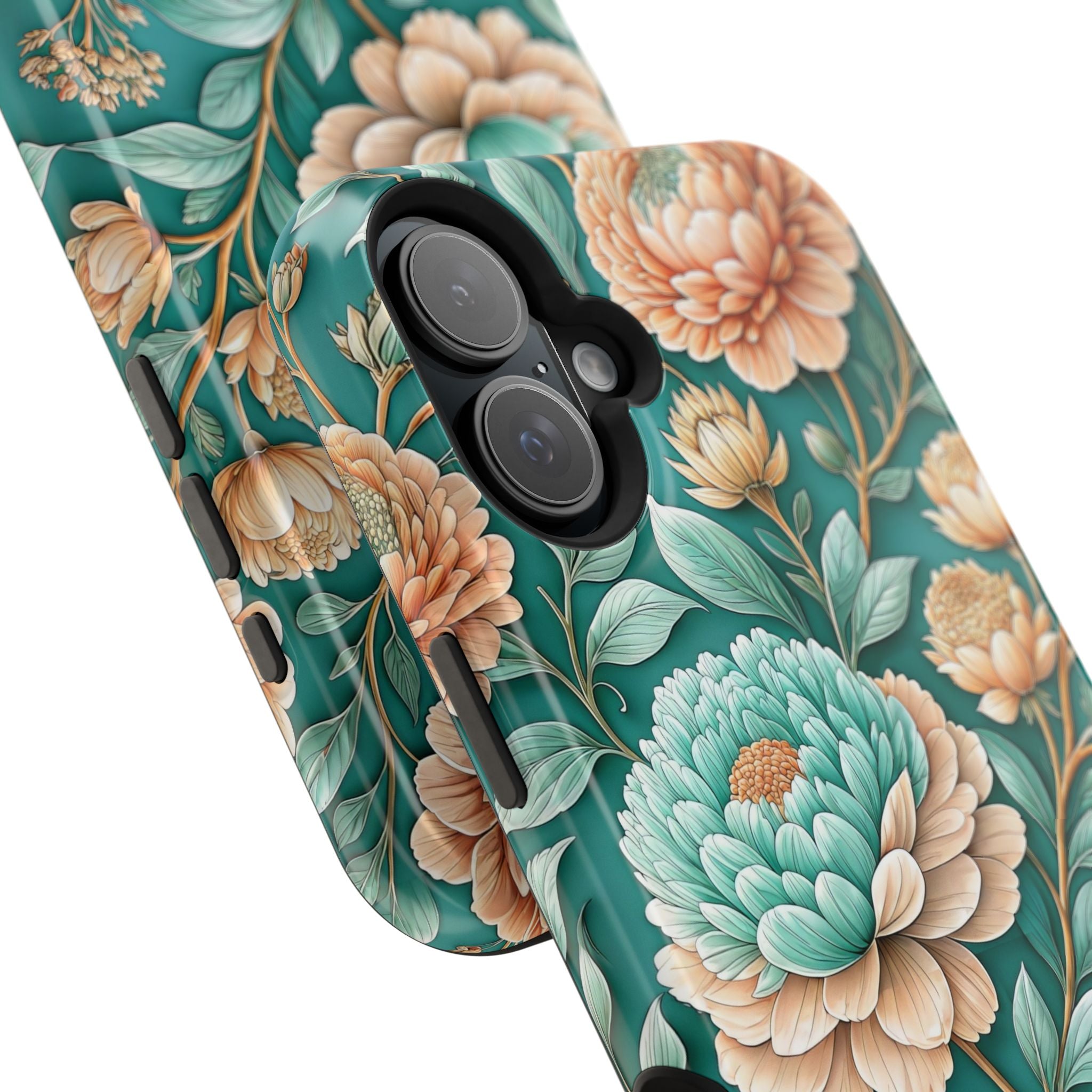 Teal Peony - Extreme MagSafe Phone Case