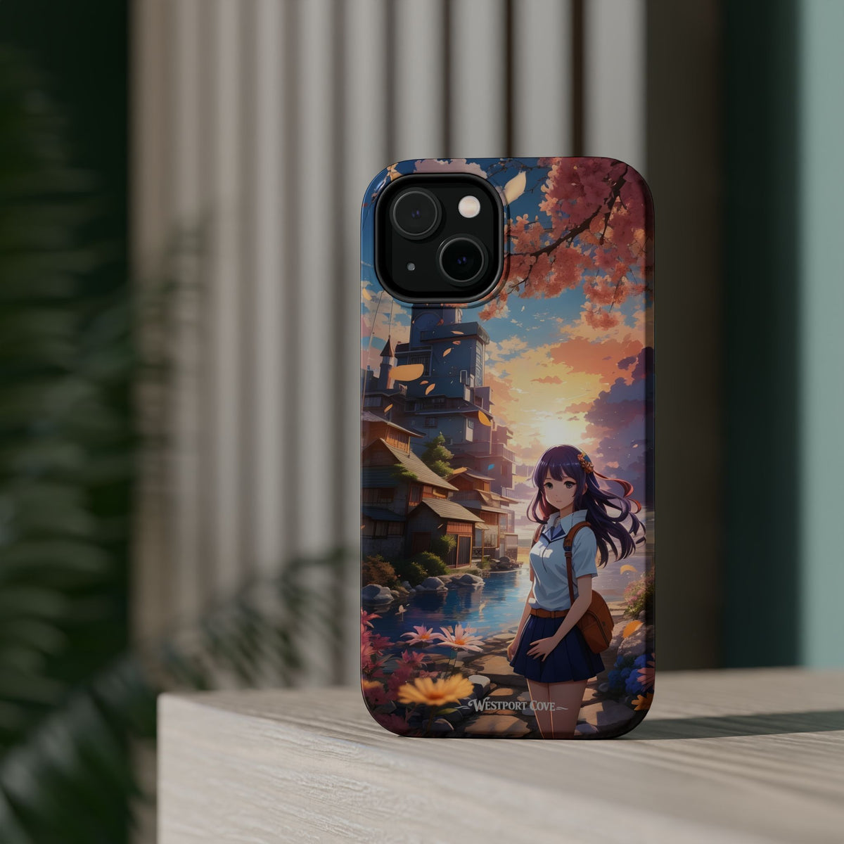 Anime Cherry Blossom Extreme Impact MagSafe Phone Case