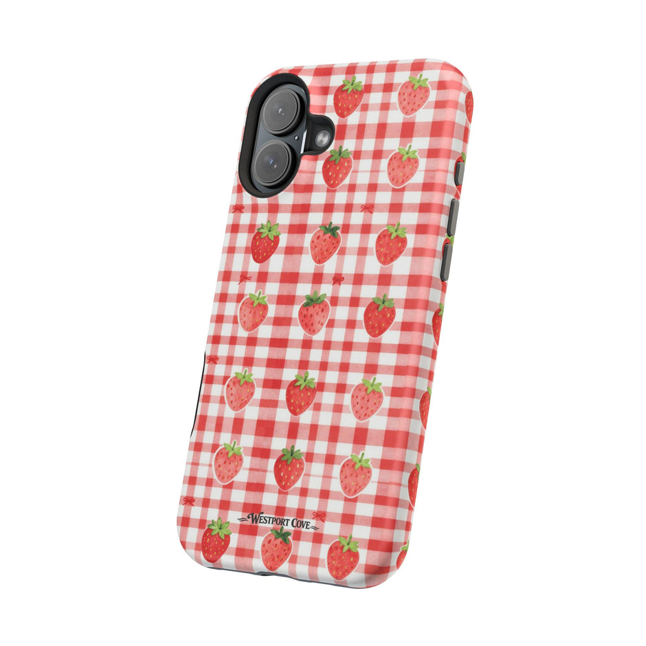 Strawberry Gingham - Extreme MagSafe Phone Case