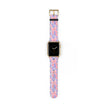 Bow Floral - Ribbon Pattern Apple Watch Band — Pastel Pink & Lavender Watch Strap