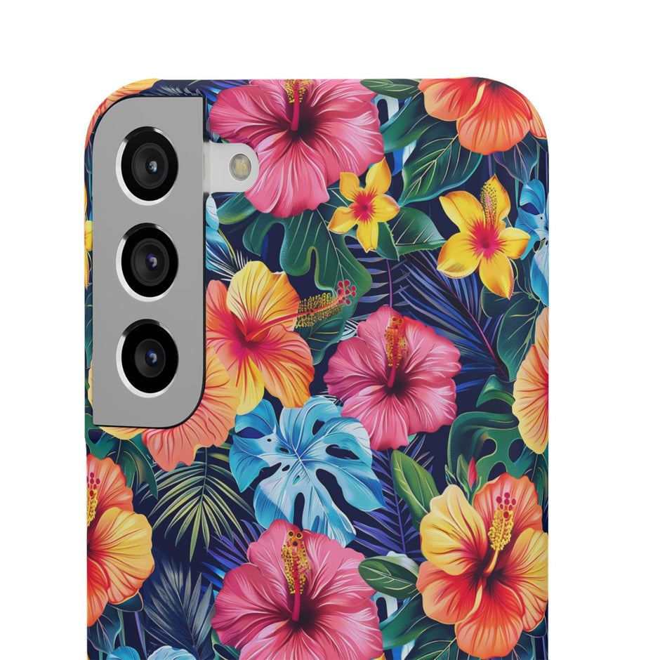 Tropical Hibiscus - Elite Phone Case — Floral Hawaiian Pattern Phone Cover