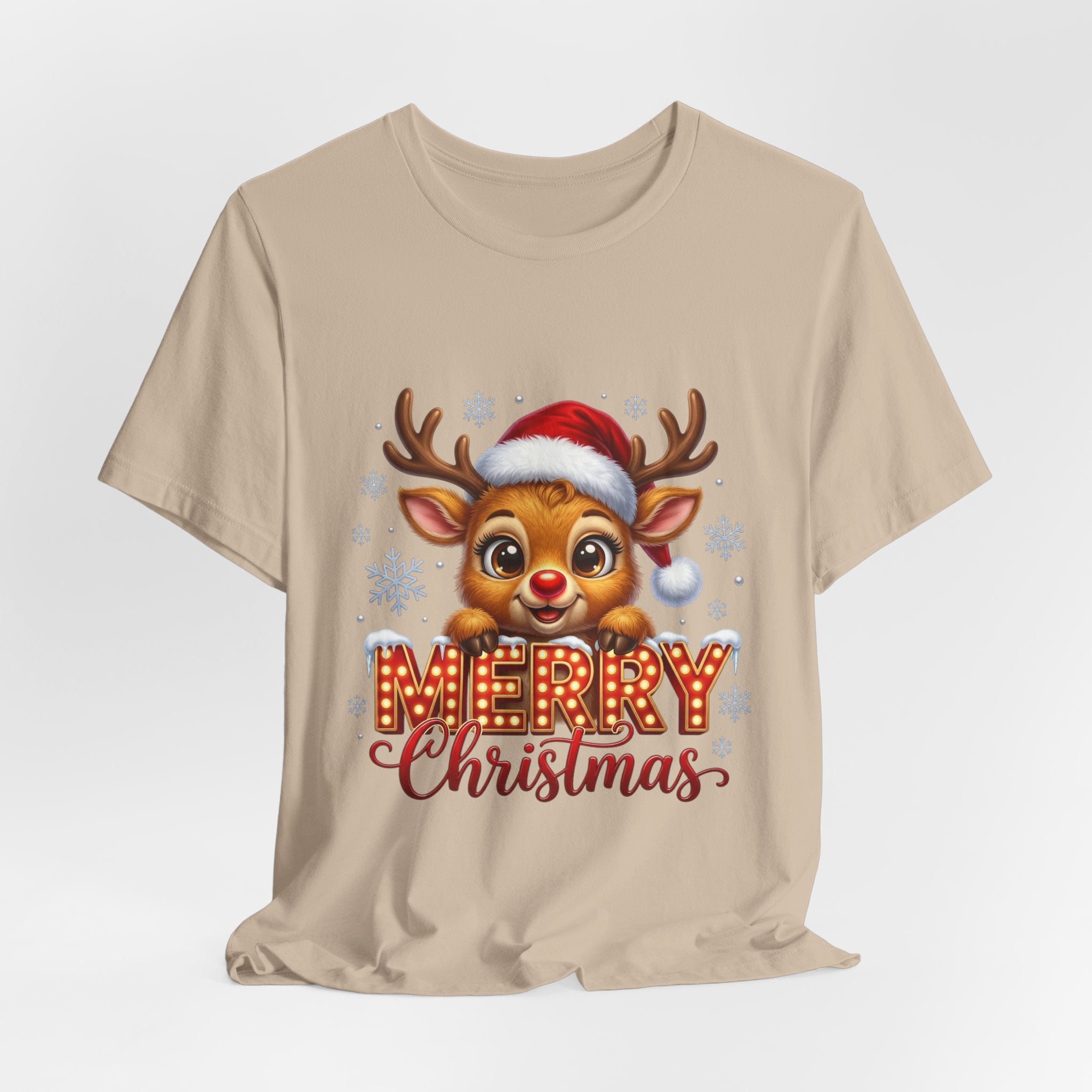 Merry Christmas Reindeer T‑Shirt