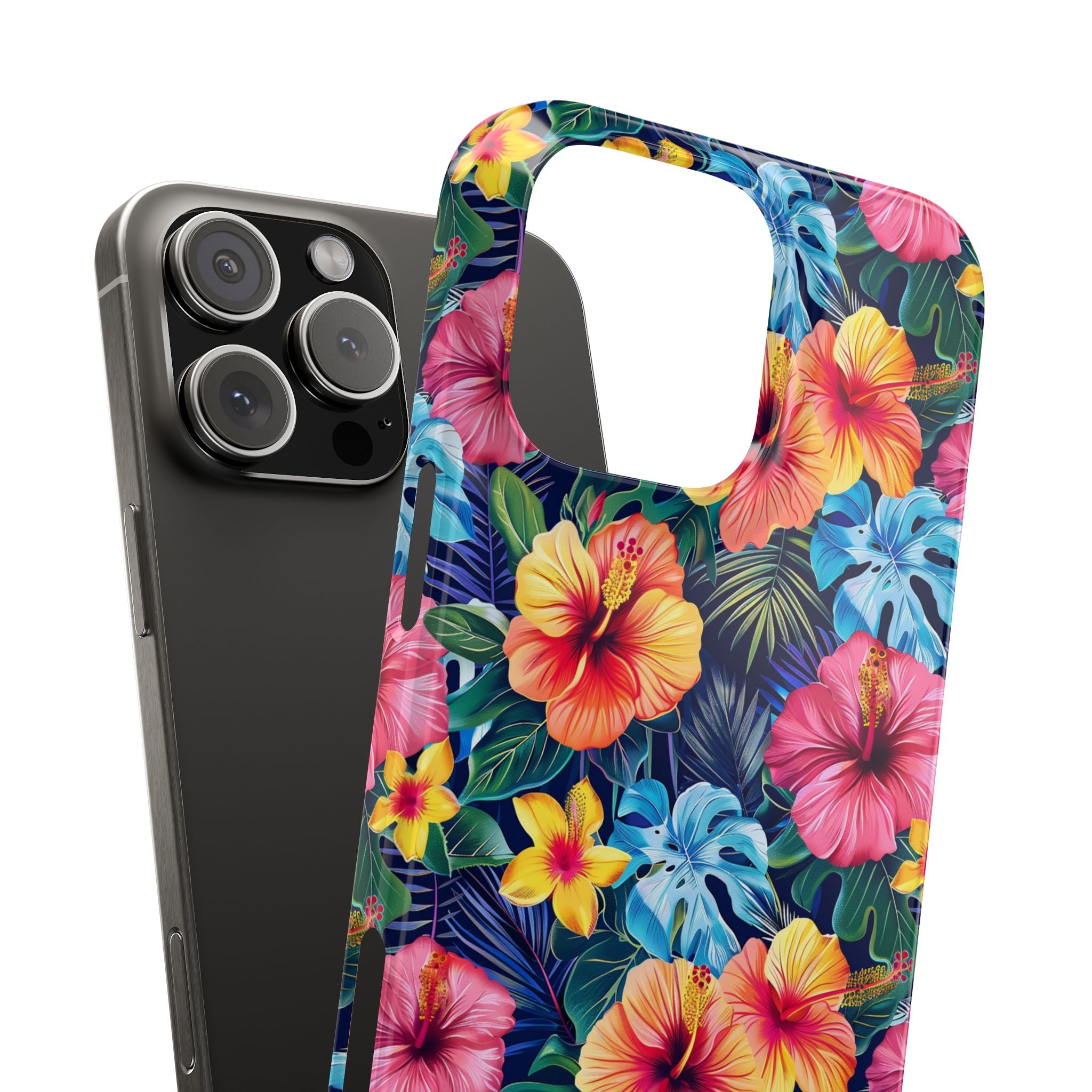 Tropical Hibiscus - Essential Phone Case — Floral Beach Vibe Phone Cover