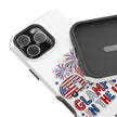 Glamping in the USA - Patriotic Camping Extreme Impact MagSafe Phone Case