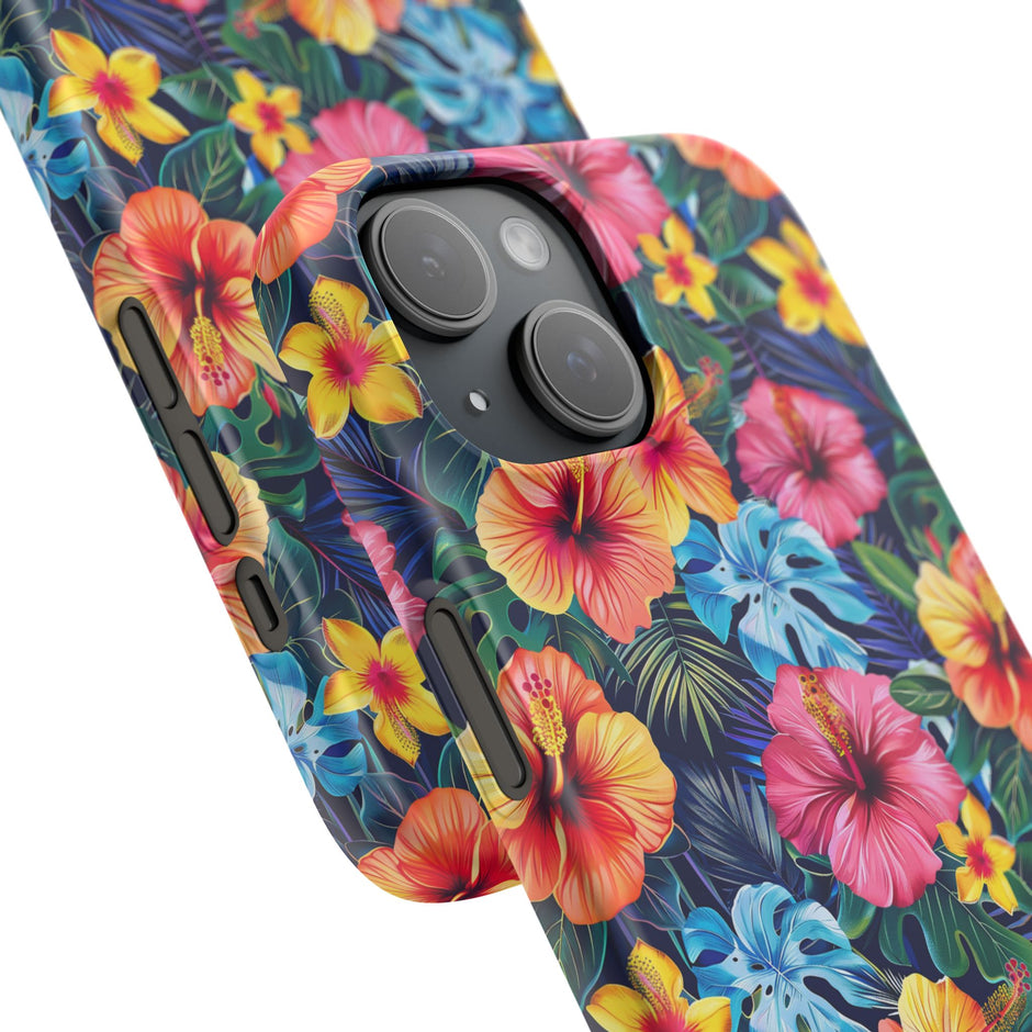 Tropical Hibiscus - Elite Phone Case — Floral Hawaiian Pattern Phone Cover