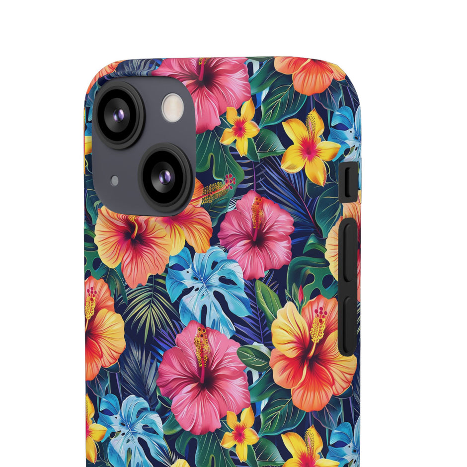Tropical Hibiscus - Elite Phone Case — Floral Hawaiian Pattern Phone Cover