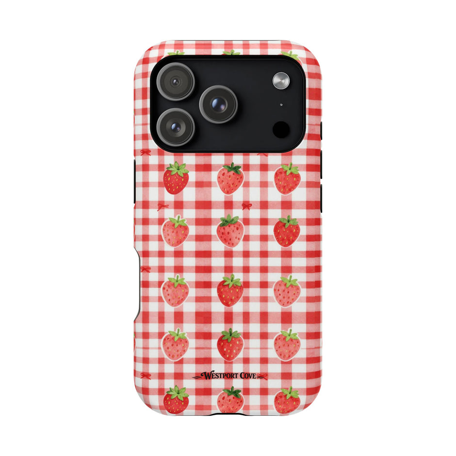 Strawberry Gingham - Extreme MagSafe Phone Case