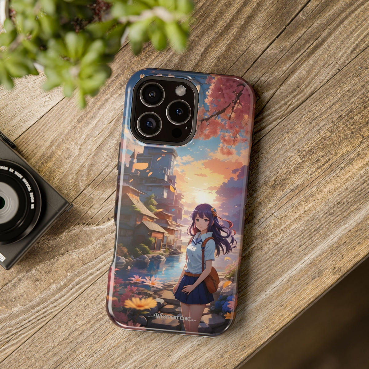 Anime Cherry Blossom Extreme Impact MagSafe Phone Case