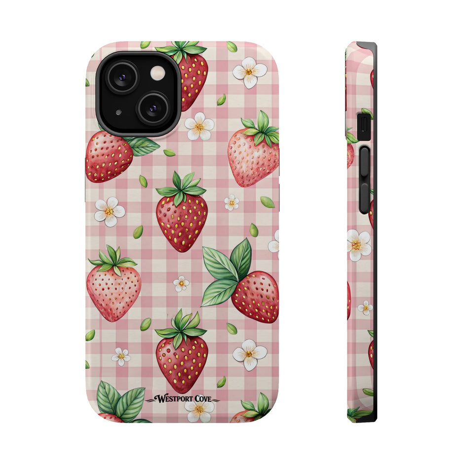 Strawberry Gingham - Extreme MagSafe Phone Case