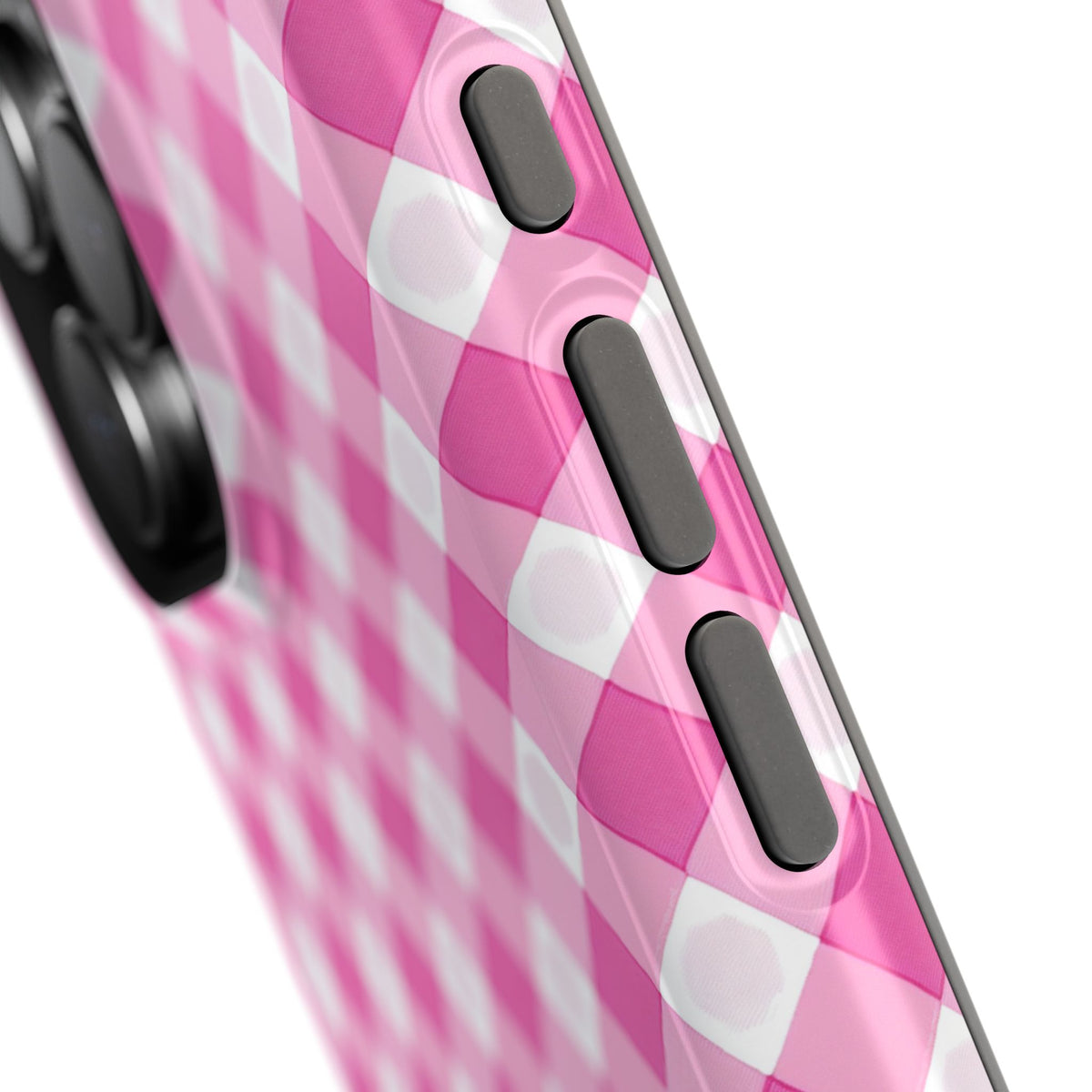 Pink Gingham - Extreme Impact MagSafe Phone Case