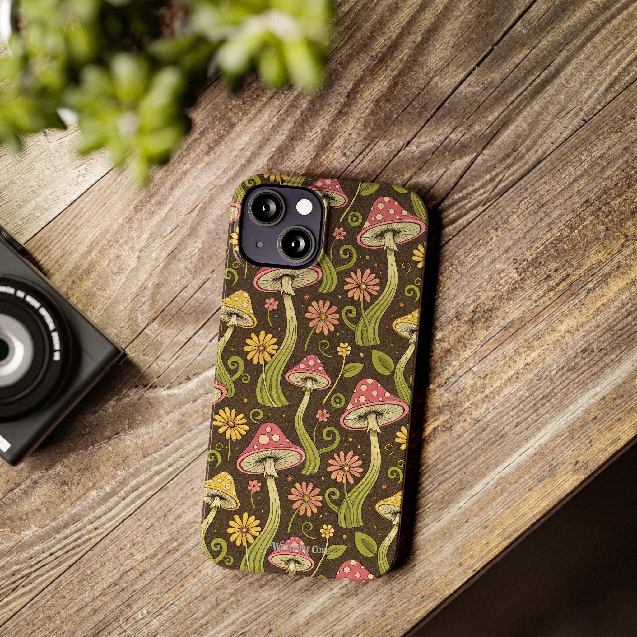 Magic Mushroom - Essential Phone Case – Retro Psychedelic Botanical Design