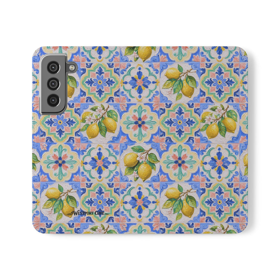 Santorini Lemon - Flip Case