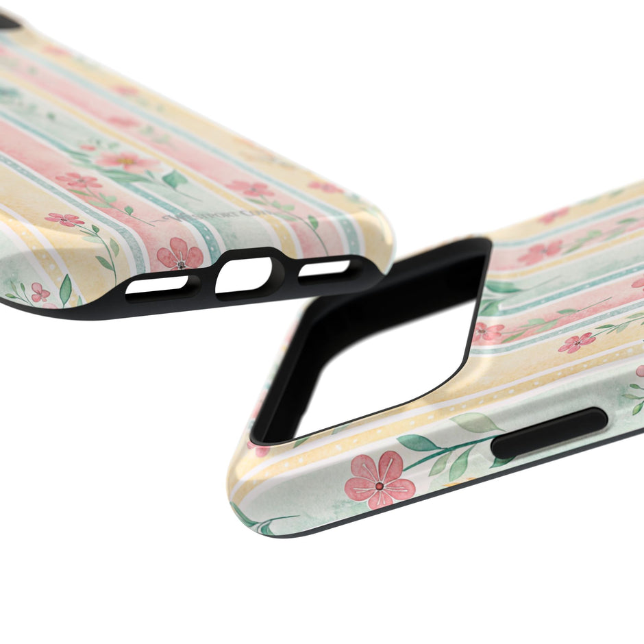 Floral Stripe - Extreme Phone Case