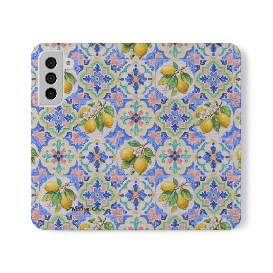 Santorini Lemon - Flip Case