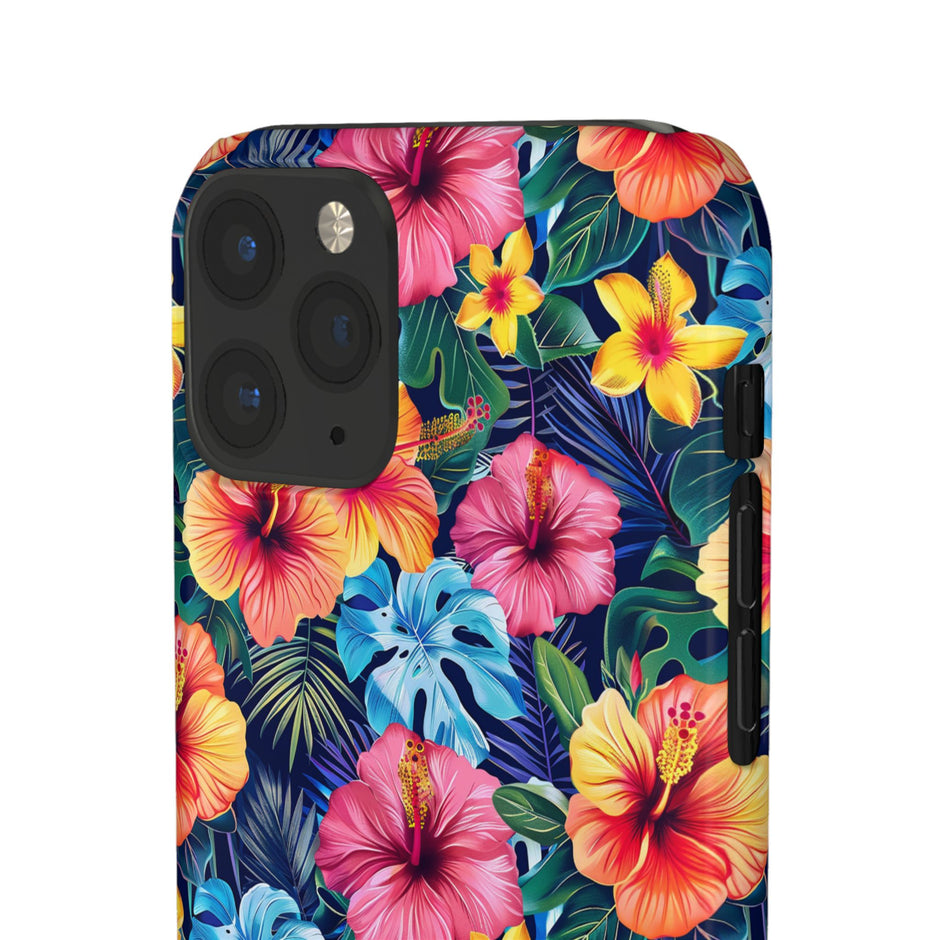 Tropical Hibiscus - Elite Phone Case — Floral Hawaiian Pattern Phone Cover