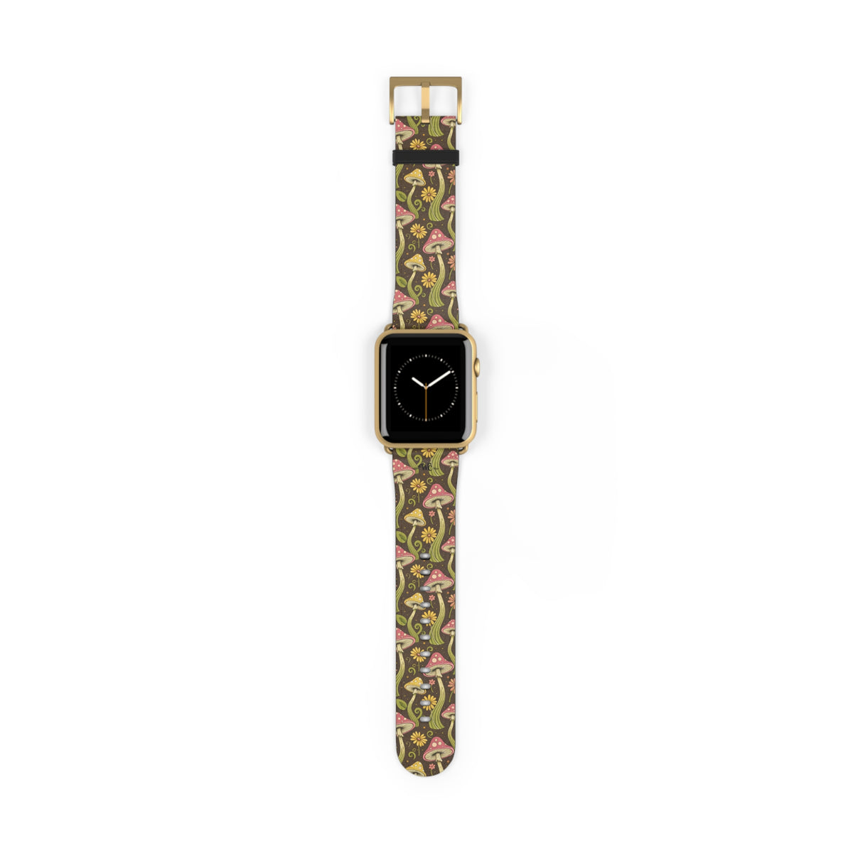 Magic Mushroom - Apple Watch Band  - Vintage Forest Fungi Apple Watch Strap