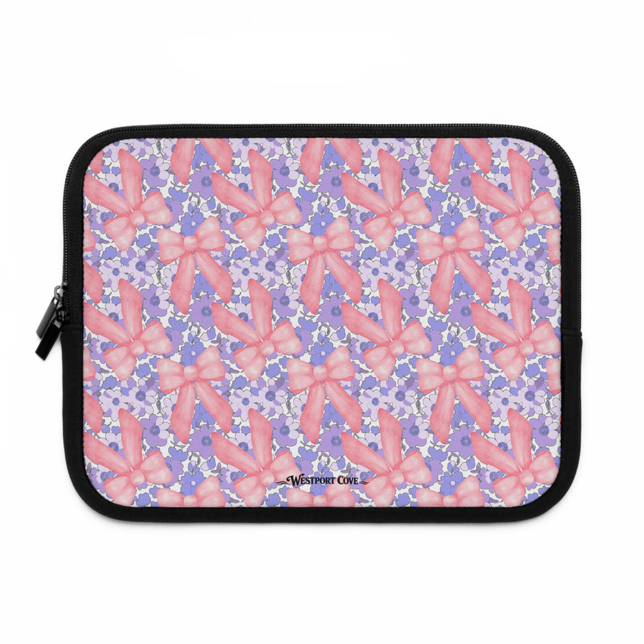 Bow Floral - Safe Harbor Laptop Sleeve