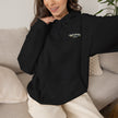 Westport Cove Hoodie — Scenic Lake Cabin Vintage Logo Hooded Sweatshirt