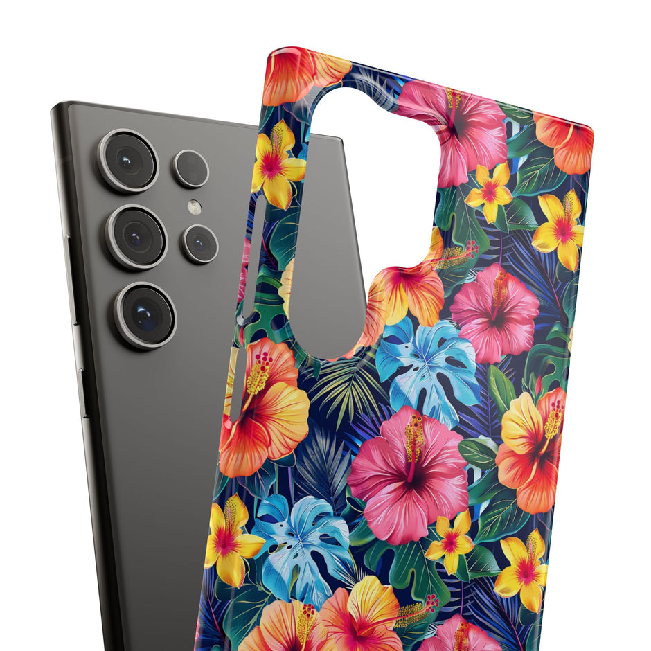 Tropical Hibiscus - Elite Phone Case — Floral Hawaiian Pattern Phone Cover