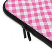 Pink Gingham  - Laptop Sleeve — Cute Plaid Protective Case