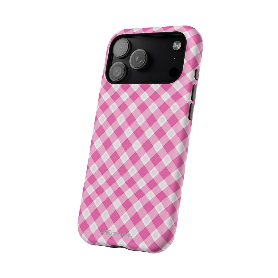 Pink Gingham - Extreme Phone Case