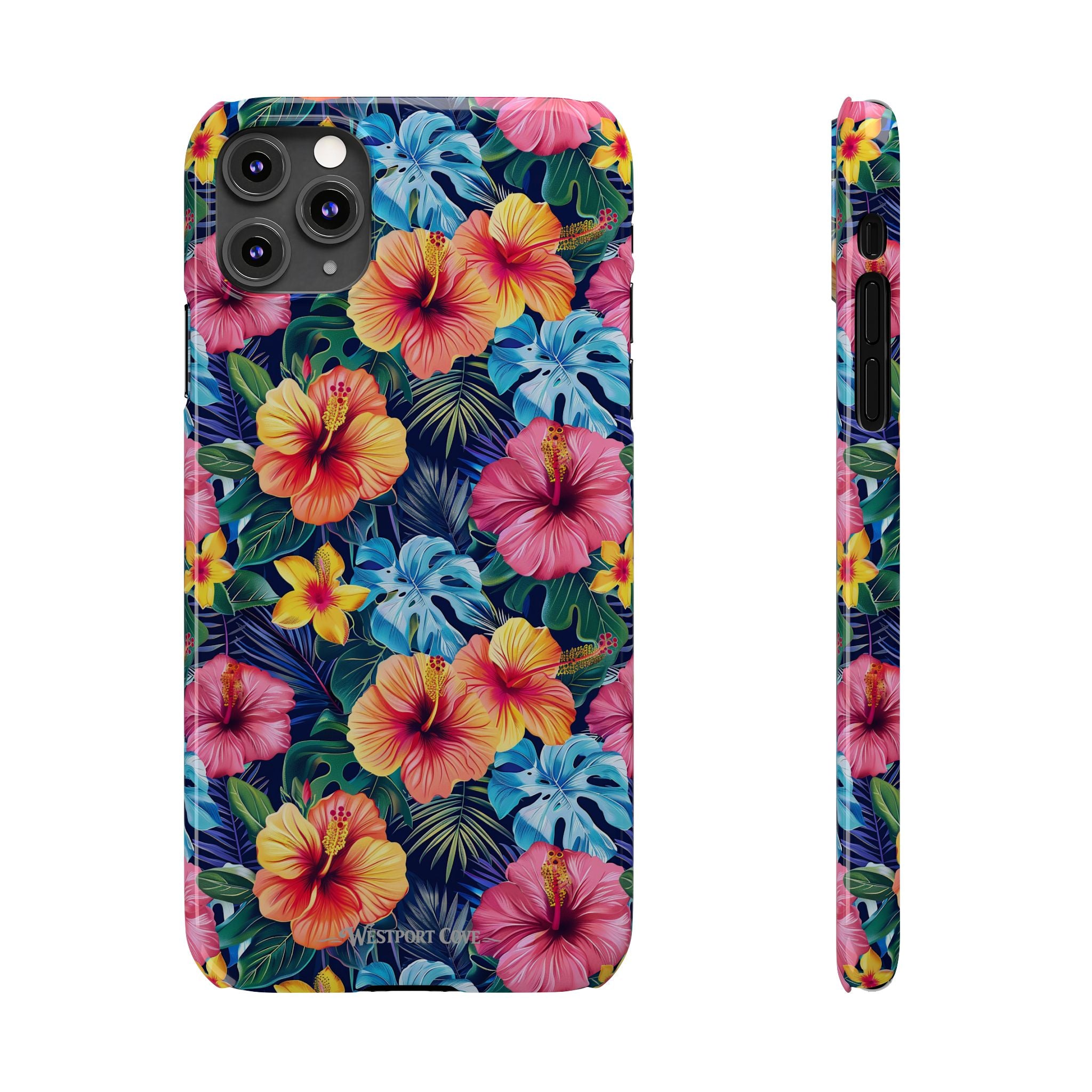 Tropical Hibiscus - Essential Phone Case — Floral Beach Vibe Phone Cover