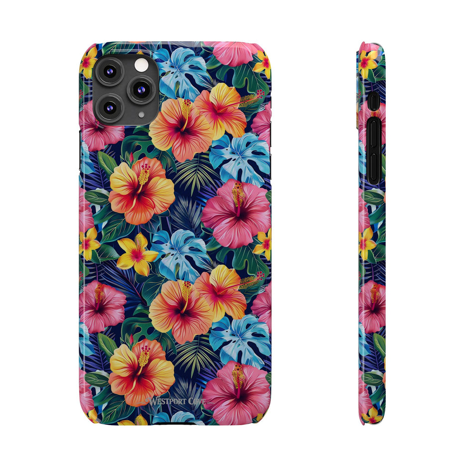 Tropical Hibiscus - Essential Phone Case — Floral Beach Vibe Phone Cover