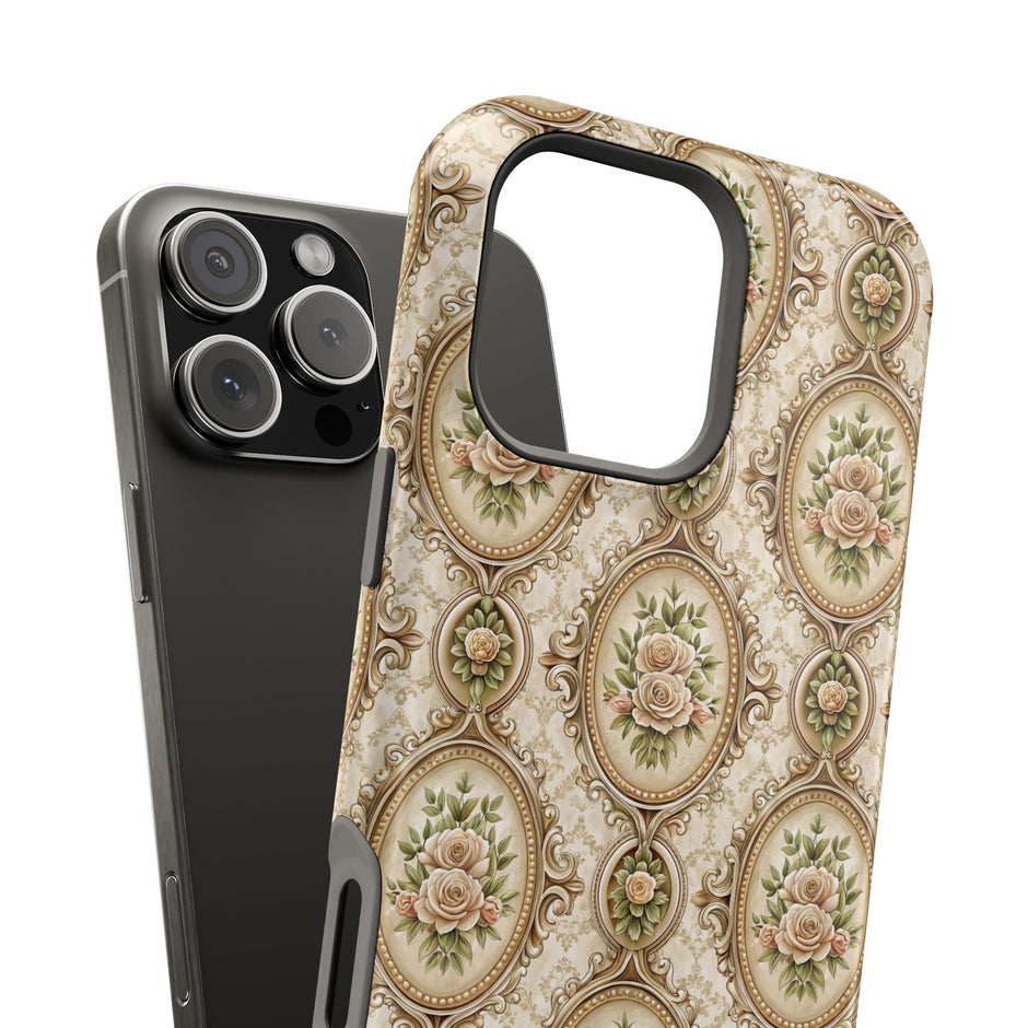 Floral Vintage Medallion Phone Case — Extreme Impact MagSafe Phone Case