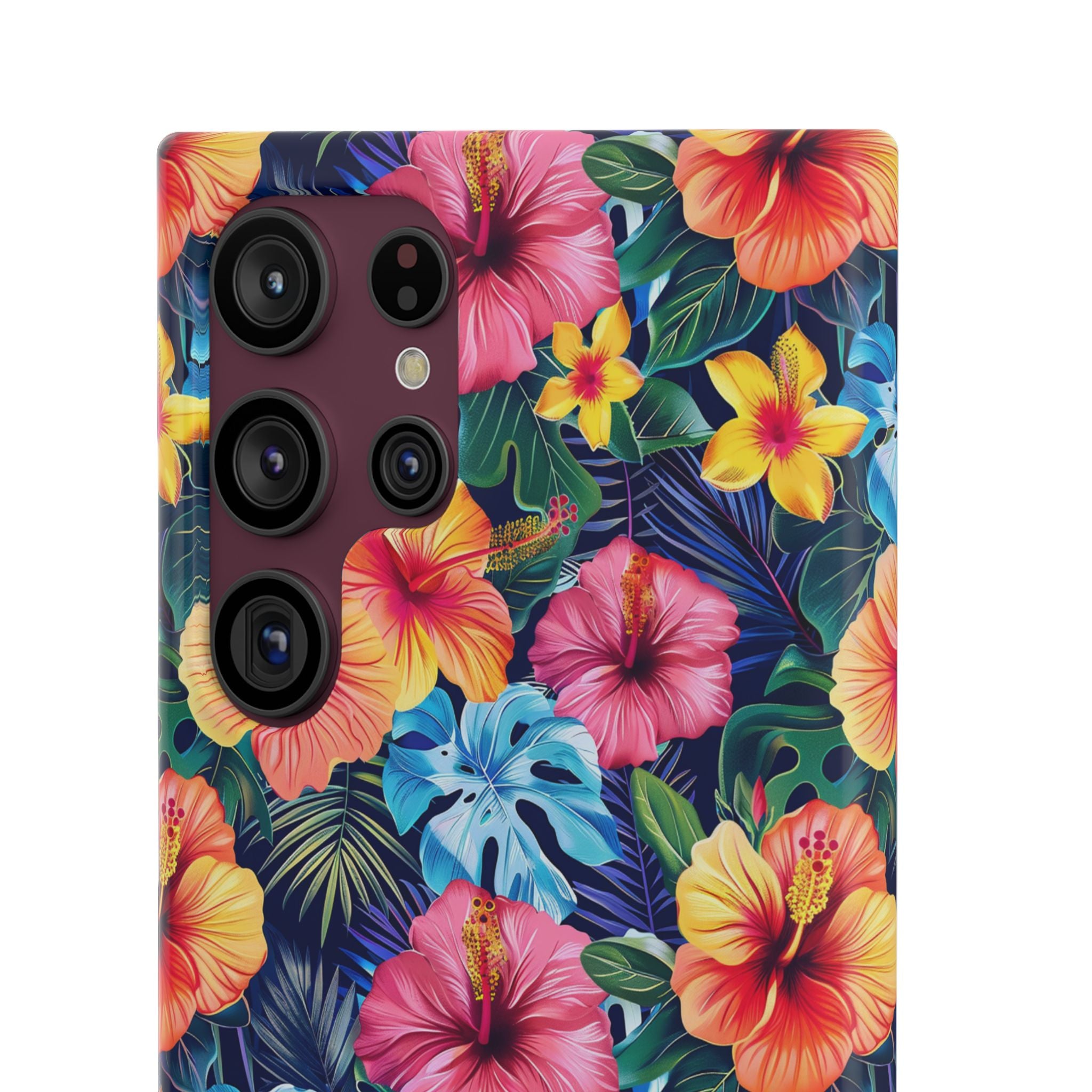 Tropical Hibiscus - Elite Phone Case — Floral Hawaiian Pattern Phone Cover