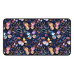 Dark Flutterby Desk Mat — Dark Watercolor Garden Mouse Pad