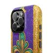 Mardi Gras Glitter Fleur - Extreme Impact MagSafe Phone Case