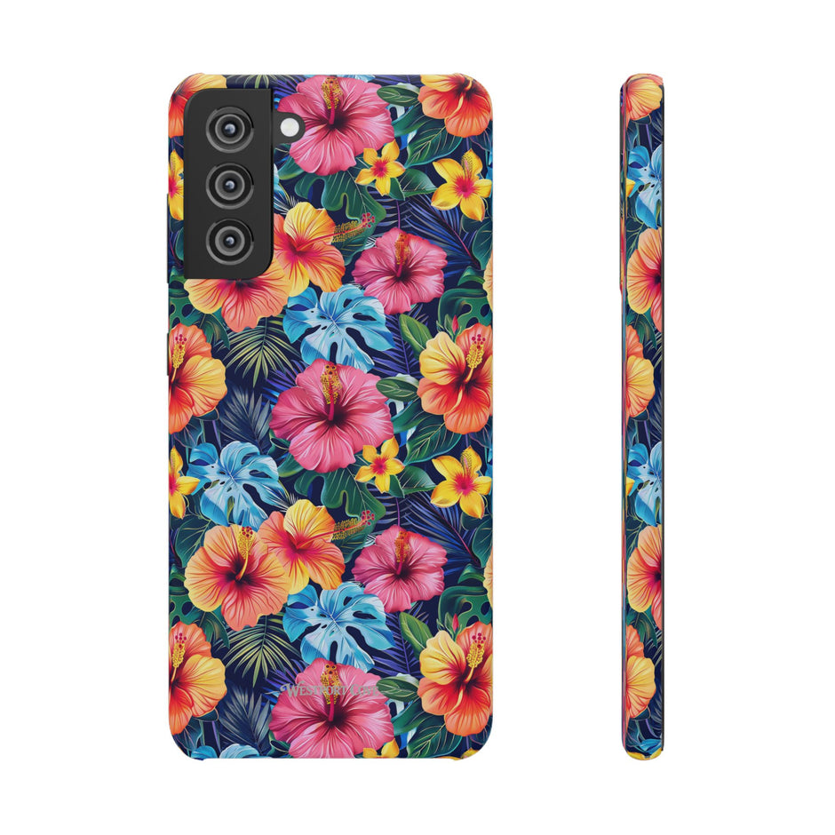 Tropical Hibiscus - Elite Phone Case — Floral Hawaiian Pattern Phone Cover
