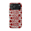 Red Scandi Floral - Extreme Impact MagSafe Phone Case