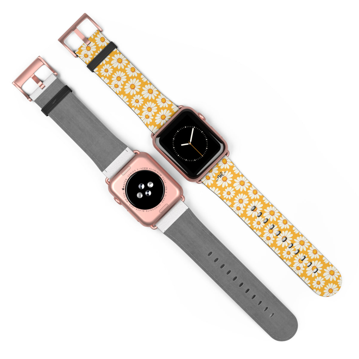 Daisy Chain - Apple Watch Band - Floral Watch Band - Yellow Daisy Pattern Apple Watch Strap