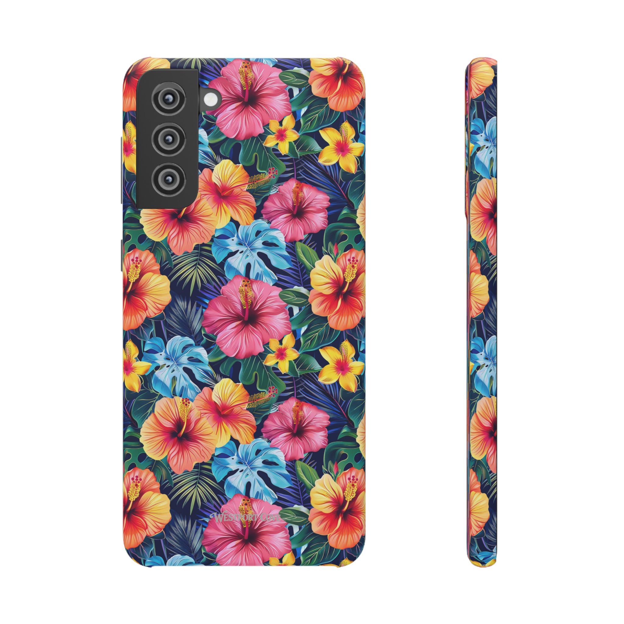 Tropical Hibiscus - Elite Phone Case — Floral Hawaiian Pattern Phone Cover