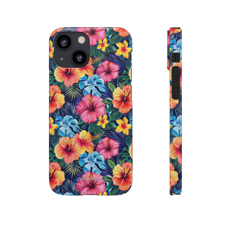 Tropical Hibiscus - Elite Phone Case — Floral Hawaiian Pattern Phone Cover