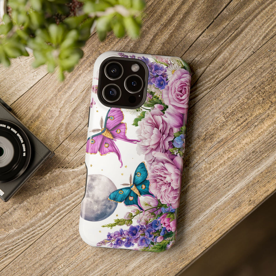 Floral Moon & Butterflies Extreme Impact MagSafe Phone Case