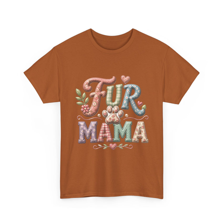 Fur Mama T-Shirt – Cute Paw Print Pet Mom Tee