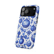 Blue and White Christmas Ornaments Extreme Impact MagSafe Phone Case