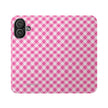 Pink Gingham - Flip Case – Wallet Flip Case with Card Slots
