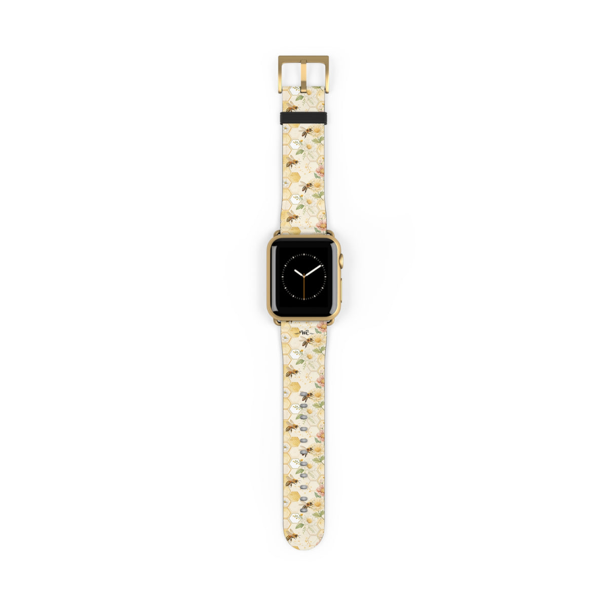 Honeycomb Heaven - Honeybee Apple Watch Band— Bee & Honeycomb Pattern Apple Watch Strap