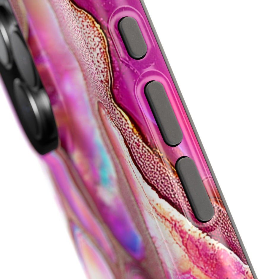 Pink Agate - Extreme Impact MagSafe Phone Case