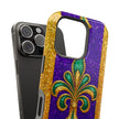 Mardi Gras Glitter Fleur - Extreme Impact MagSafe Phone Case