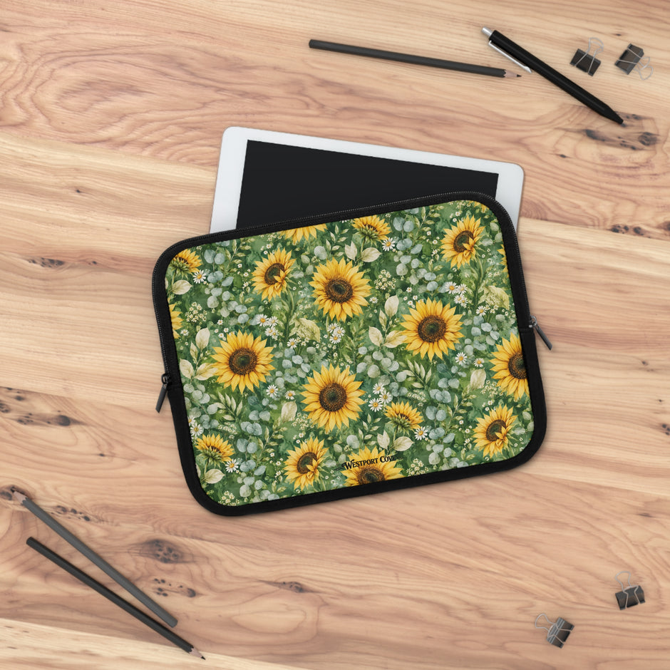 Sunflower Garden - Safe Harbor Laptop Sleeve