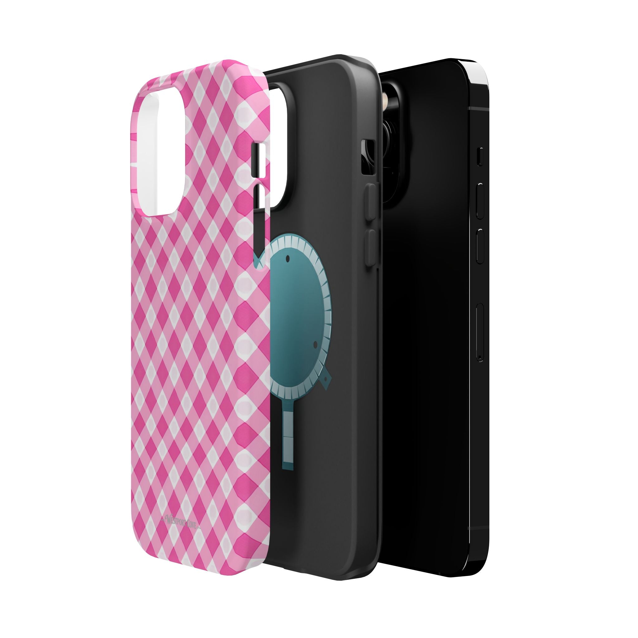 Pink Gingham - Extreme Phone Case