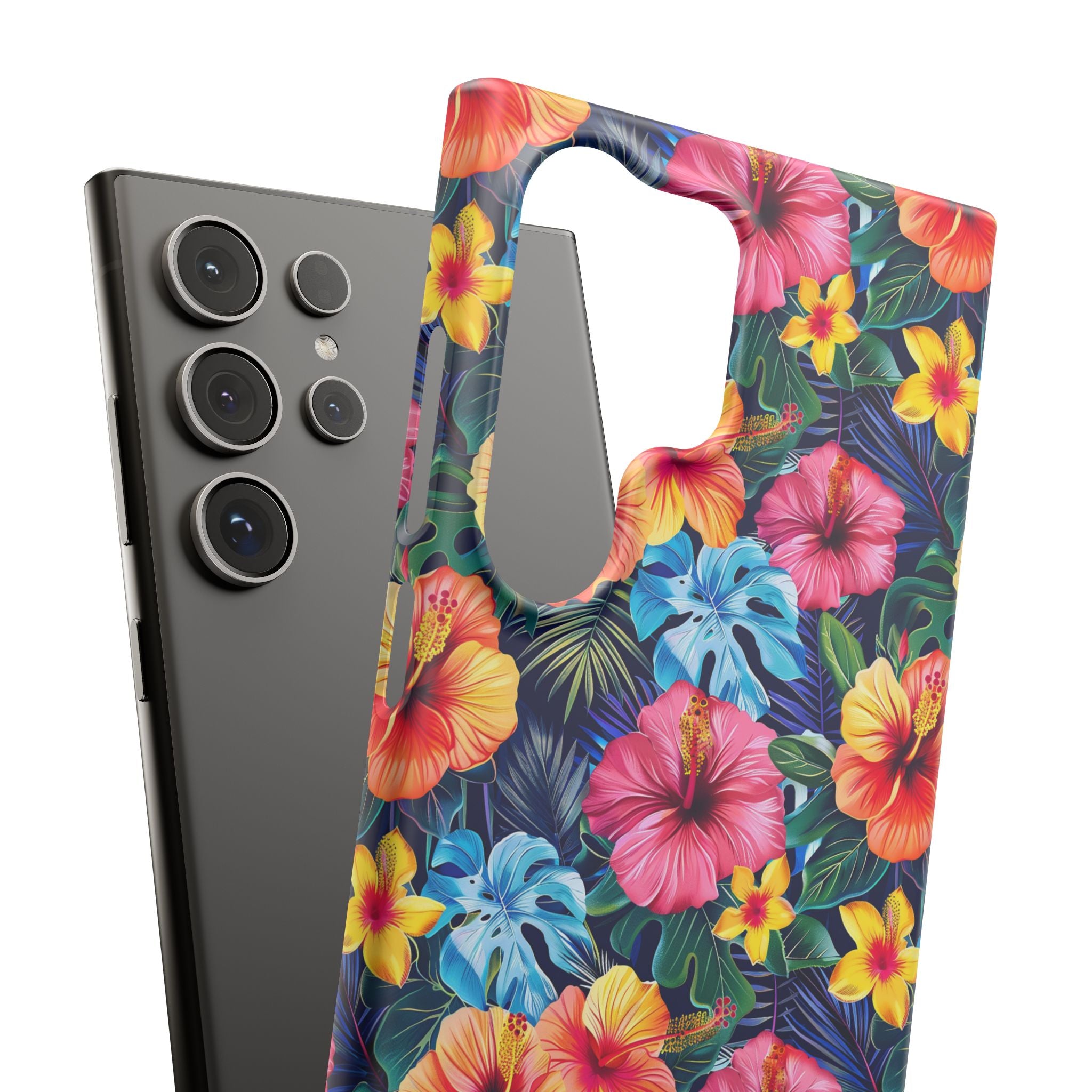 Tropical Hibiscus - Elite Phone Case — Floral Hawaiian Pattern Phone Cover