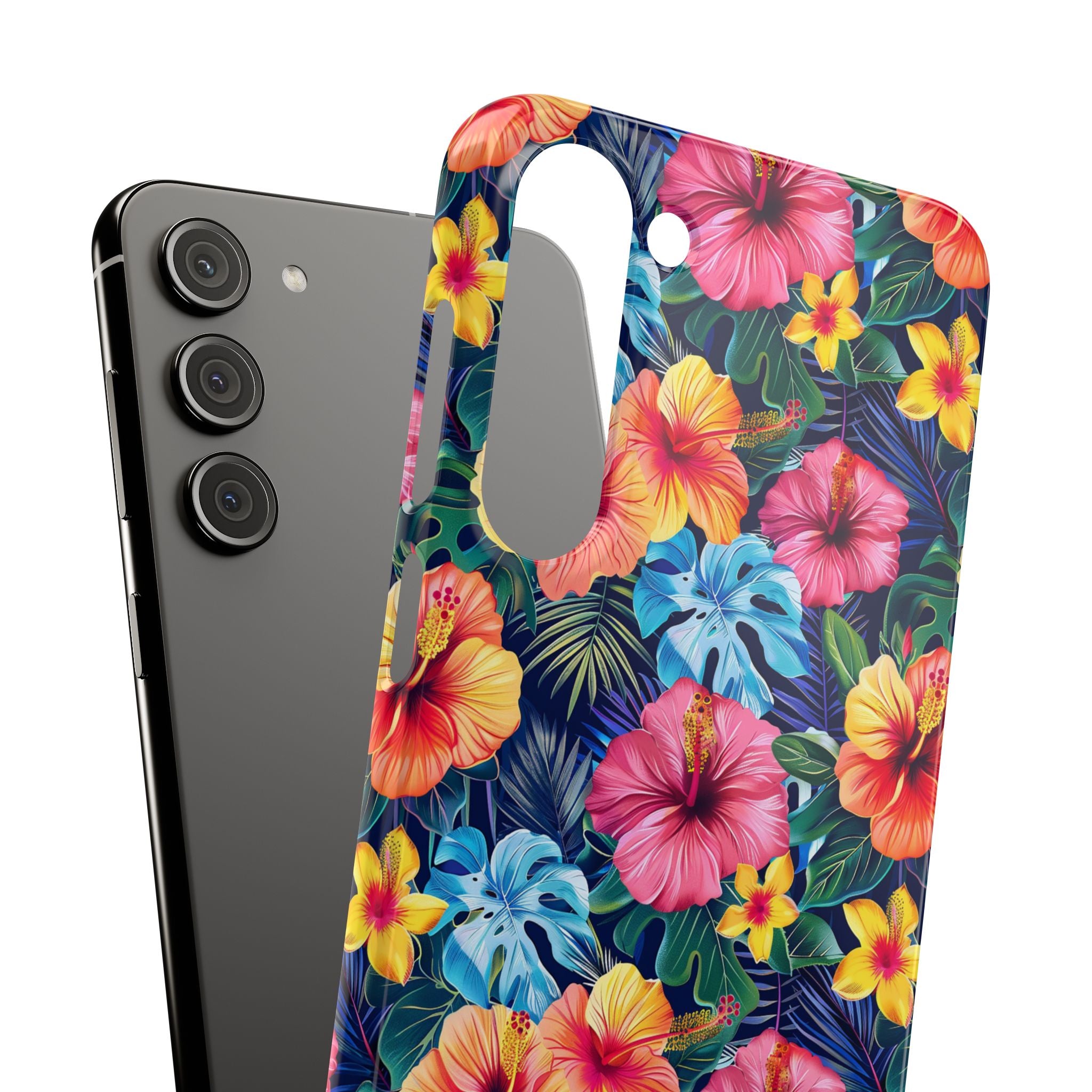 Tropical Hibiscus - Elite Phone Case — Floral Hawaiian Pattern Phone Cover