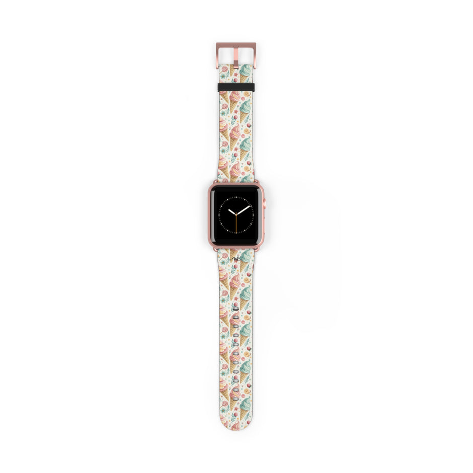 Only In Dreams - Apple Watch Band– Beachy Ice Cream Pattern Strap