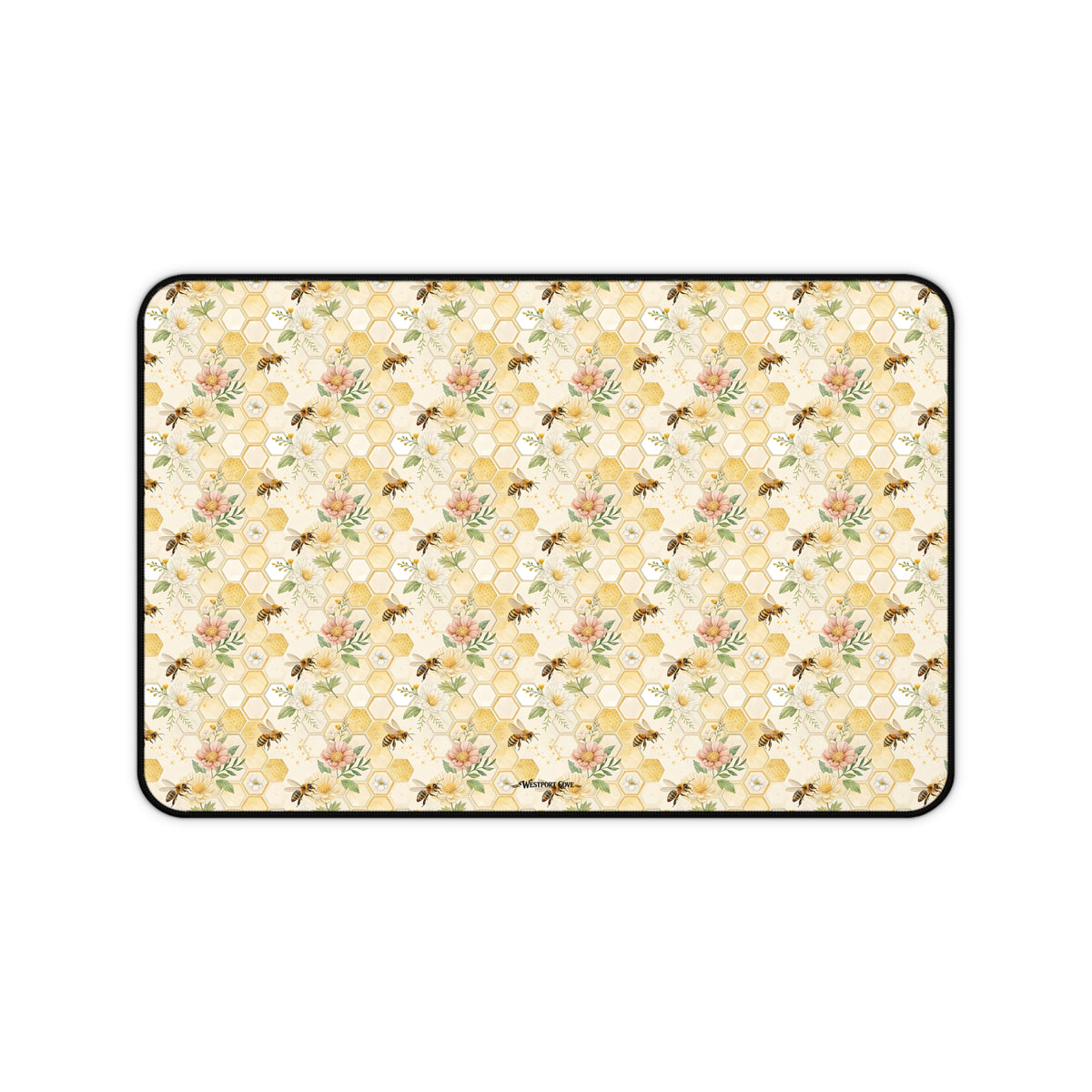 Honeycomb Heaven - Launch Pad Desk Mat - Bee Gaming & Office Mouse Pad